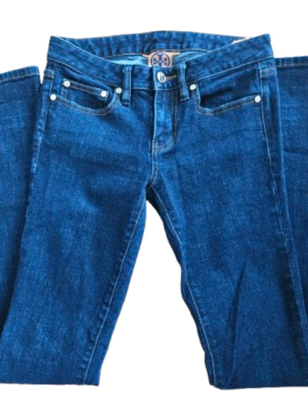 Tory Burch Dark Wash Super Skinny Jeans Size 25 Fall Boot Essential
